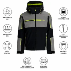 Giubbotto tecnico Spyder Titan Jacket Black