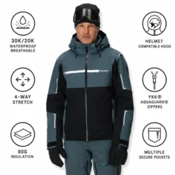 Giubbotto tecnico Spyder Titan Jacket Black 2