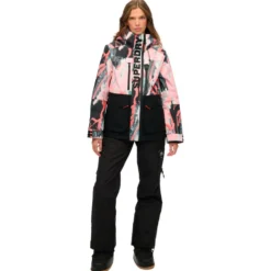 Giubbotto tecnico Superdry Ultimate Freestyle Ski Jacket W's Coup De Pinceau AOP