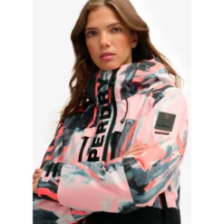 Giubbotto tecnico Superdry Ultimate Freestyle Ski Jacket W's Coup De Pinceau AOP