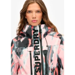 Giubbotto tecnico Superdry Ultimate Freestyle Ski Jacket W's Coup De Pinceau AOP