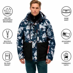 Giubbotto tecnico Superdry Ultimate Freestyle M's Imprimé Subway