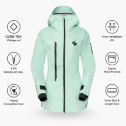 Giubbotto tecnico Sweet Protection Crusader X Gore-Tex Jacket W Turquoise
