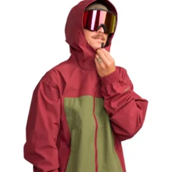 Giubbotto tecnico Volcom Arthur 3 Layer Jacket Burnt Red