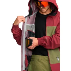 Giubbotto tecnico Volcom Arthur 3 Layer Jacket Burnt Red
