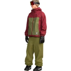 Giubbotto tecnico Volcom Arthur 3 Layer Jacket Burnt Red