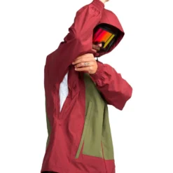Giubbotto tecnico Volcom Arthur 3 Layer Jacket Burnt Red