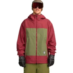 Giubbotto tecnico Volcom Arthur 3 Layer Jacket Burnt Red