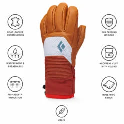 Guanti Black Diamond Women's Impulse Gloves Henna Belay Blue