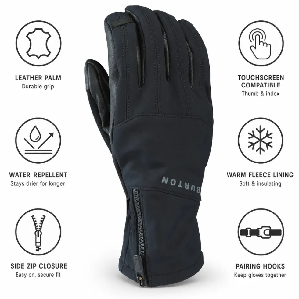 Guanti Burton Ak Tech Gloves True Black