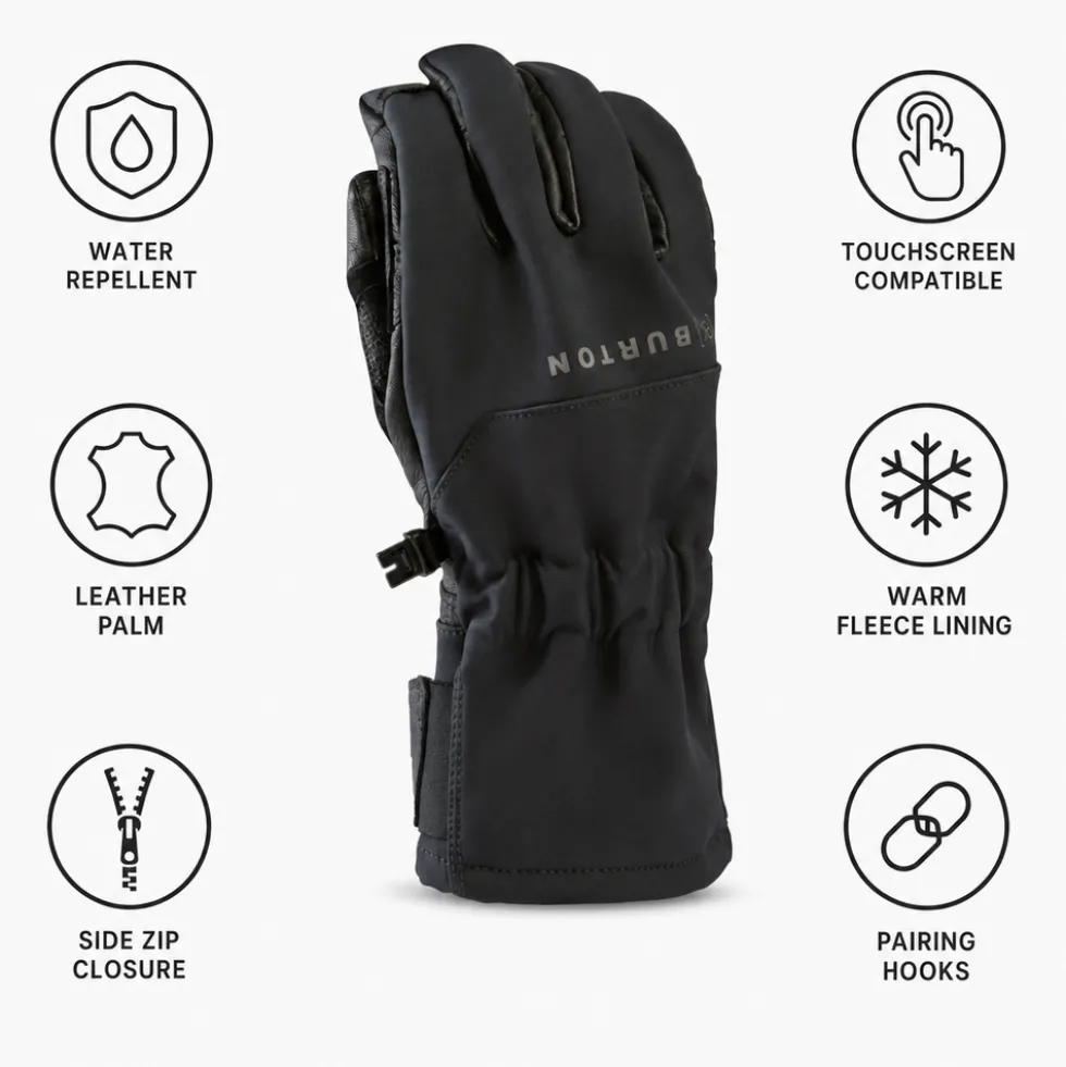 Guanti Burton Ak Tech Gloves True Black