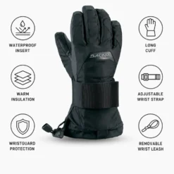 Guanti Dakine Youth Wristguard Glove Black