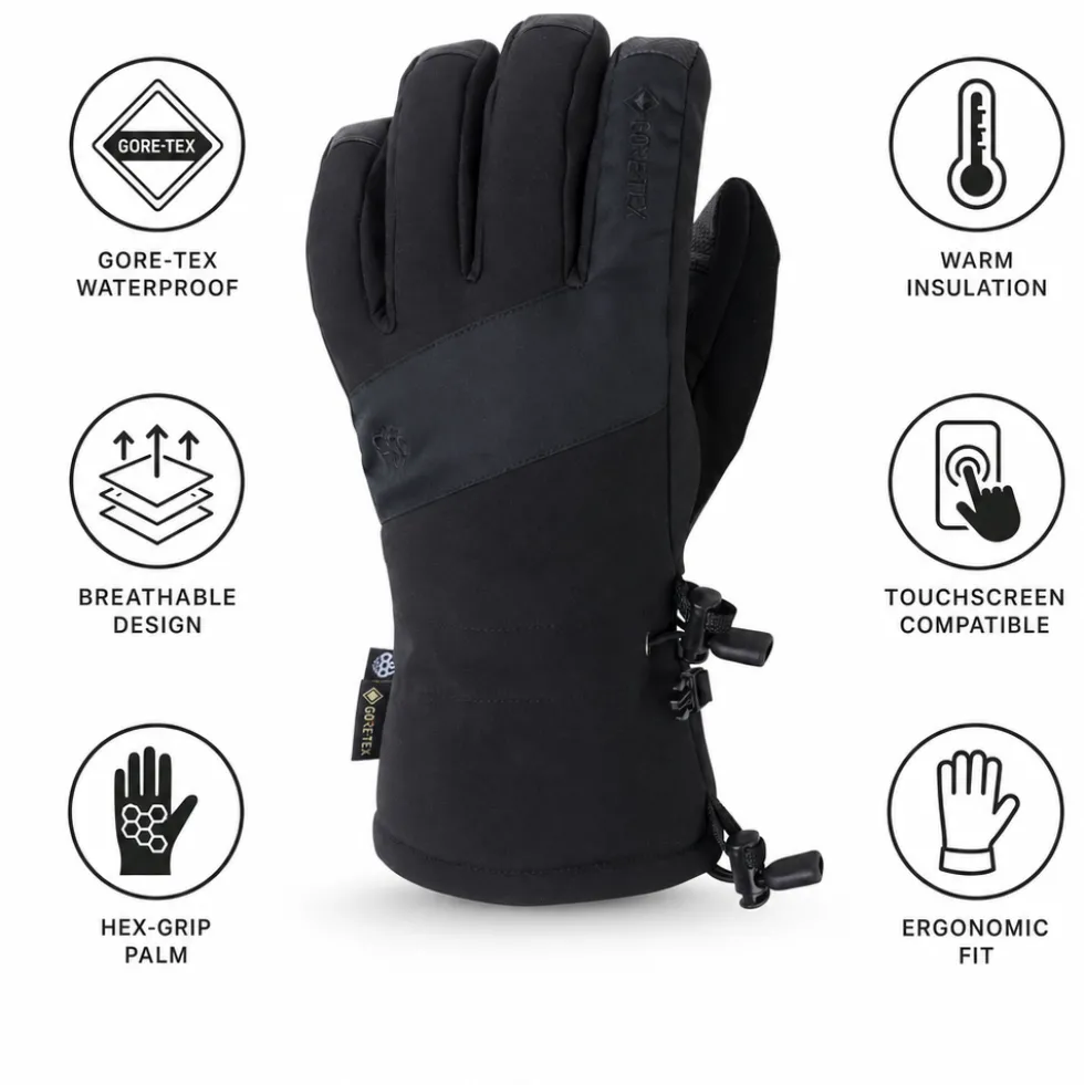 Guanti 686 Gore-Tex Linear Glove Black