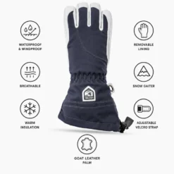 Guanti Hestra Heli Ski Navy Offwhite