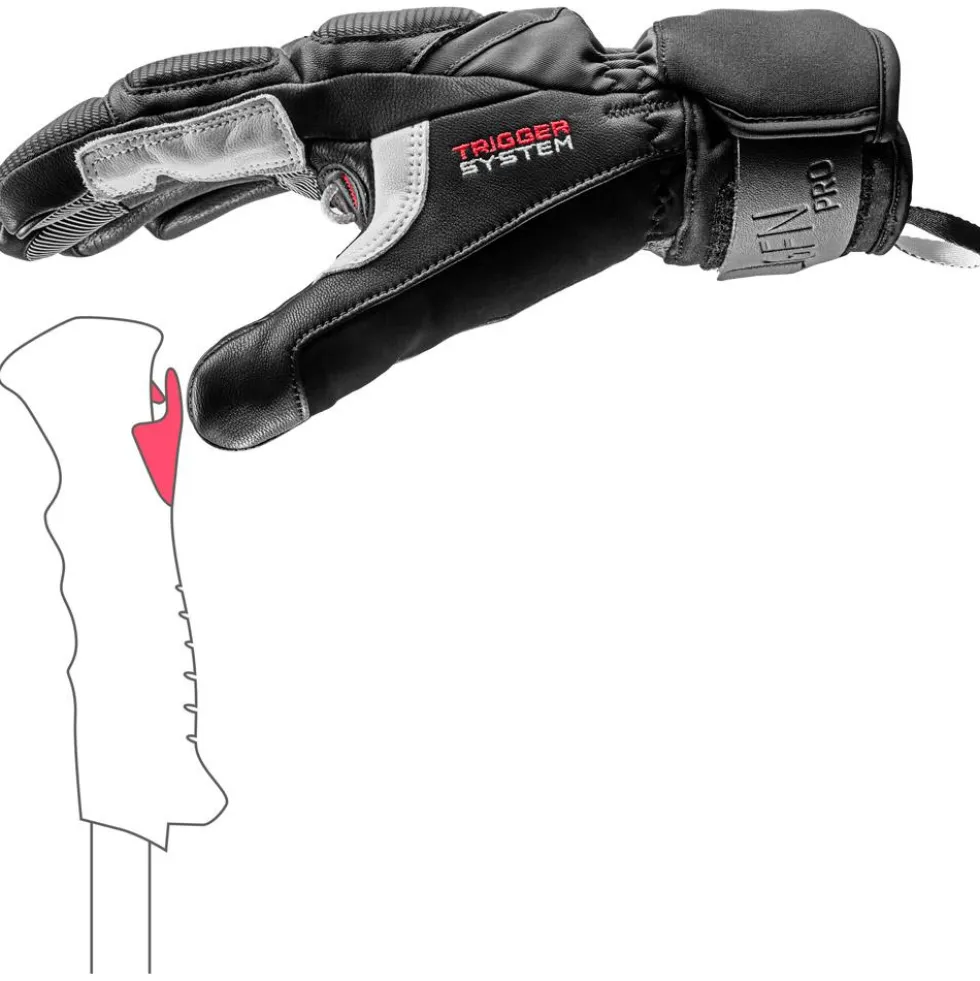 Guanti Leki Griffin Pro 3D Black White