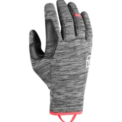 Guanti Ortovox Fleece Light Glove Women Black Steel Blend