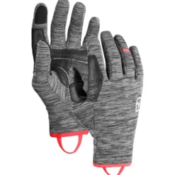 Guanti Ortovox Fleece Light Glove Women Black Steel Blend