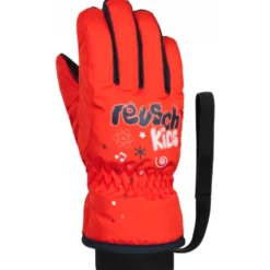 Guanti Reusch Kids Fire Red Dress Blue White