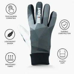 Guanti sci di fondo Lill Sport Solid Thermo Black
