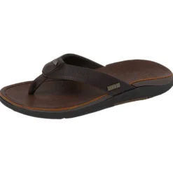 Infradito Reef Leather Offshore Dark Brown