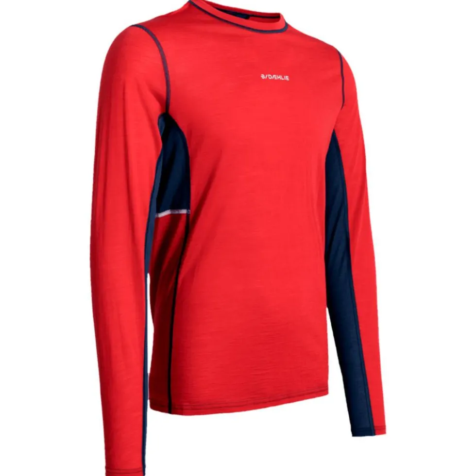 Intimo Tecnico Bjorn Daehlie Performance Wool Long Sleeve Crimson