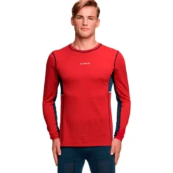 Intimo Tecnico Bjorn Daehlie Performance Wool Long Sleeve Crimson