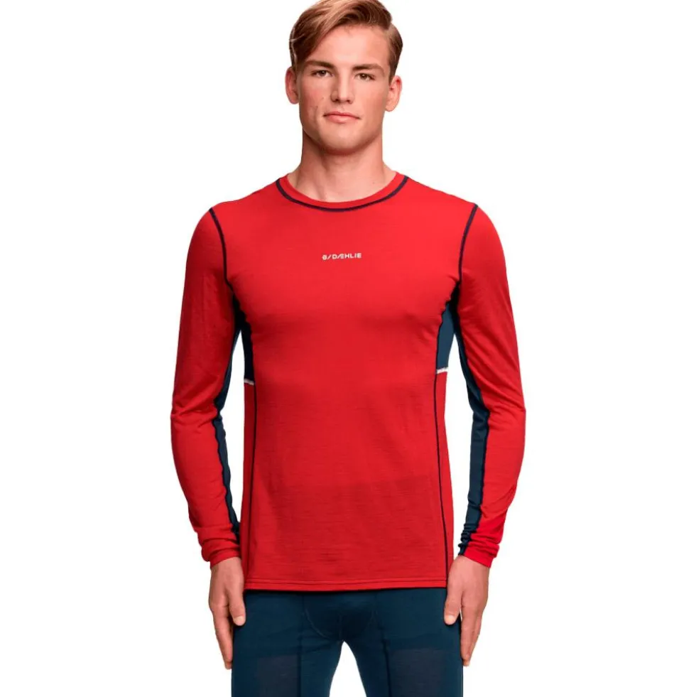 Intimo Tecnico Bjorn Daehlie Performance Wool Long Sleeve Crimson
