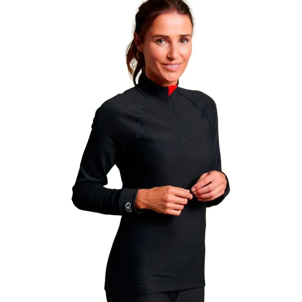 Intimo Tecnico Damart Sport Comfort Thermolactyl 5 Col Zippe W Noir