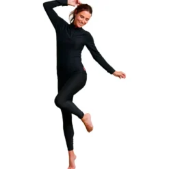 Intimo Tecnico Damart Sport Comfort Thermolactyl 5 Col Zippe W Noir