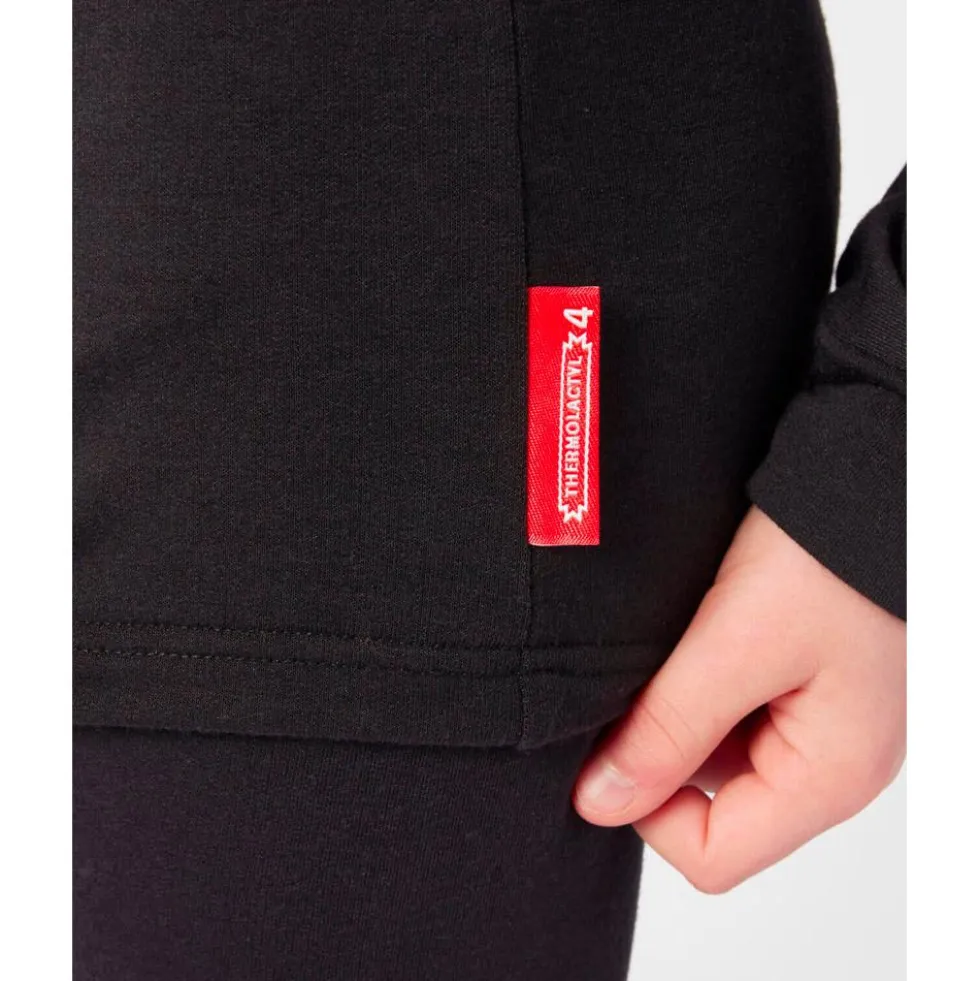 Intimo Tecnico Damart Sport Comfort Thermolactyl 4 Col Rond Jr Noir