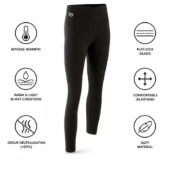 Intimo Tecnico Damart Sport Collant Comfort Thermolactyl 4 Jr Noir