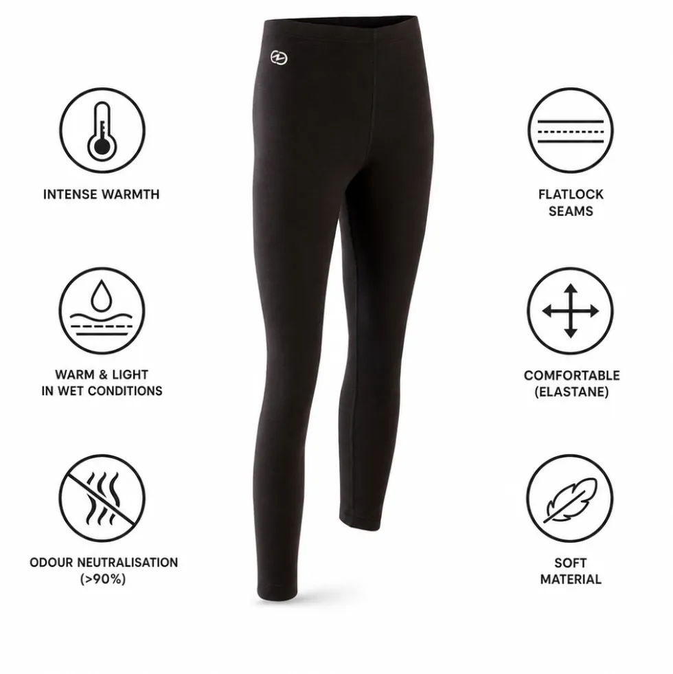 Intimo Tecnico Damart Sport Collant Comfort Thermolactyl 4 Jr Noir