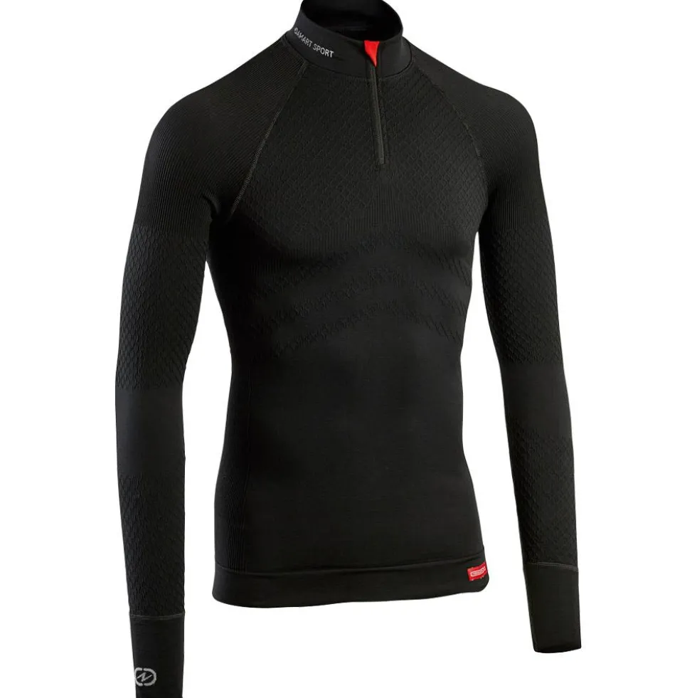 Intimo Tecnico Damart Sport Energy Thermolactyl 3 Col Zippe Noir