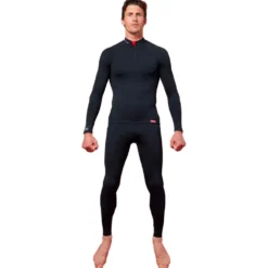 Intimo Tecnico Damart Sport Energy Thermolactyl 3 Col Zippe Noir