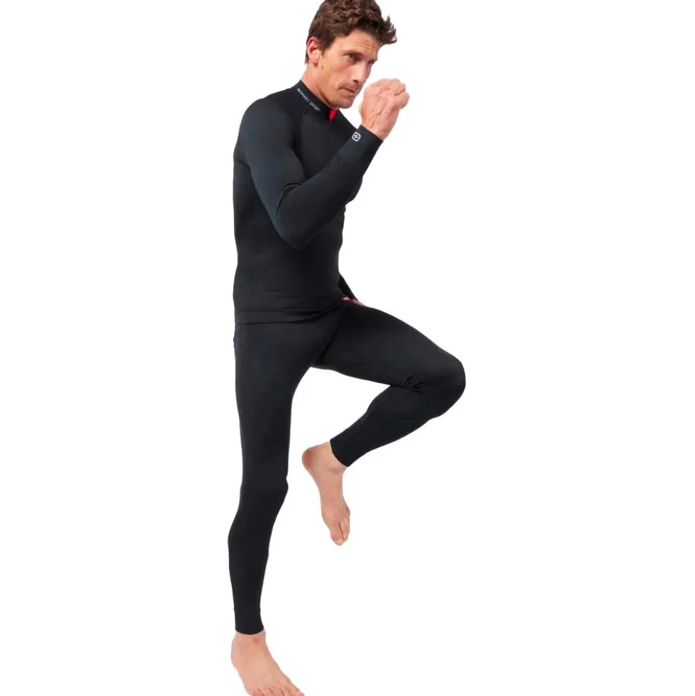 Intimo Tecnico Damart Sport Energy Thermolactyl 3 Col Zippe Noir