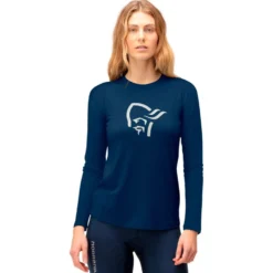Intimo Tecnico Norrona PureUll Long Sleeve W's Indigo Night
