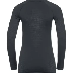 Intimo Tecnico Odlo Performance Warm Eco Top Crew Neck Ls Wmn Black Graphite Grey Black