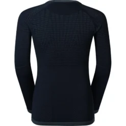Intimo Tecnico Odlo Performance Warm Kids Top Crew Neck Ls Black Black