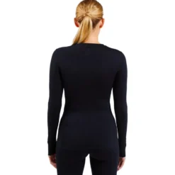 Intimo Tecnico Odlo Top Crew Neck L/S Merino 200 W Black