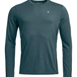 Intimo Tecnico Ortovox 185 Rock'n'wool Long Sleeve M Dark Artic Grey