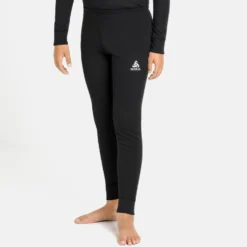 intimo tecnico sci di fondo Odlo Active Warm Eco Kids BI Bottom Long Black