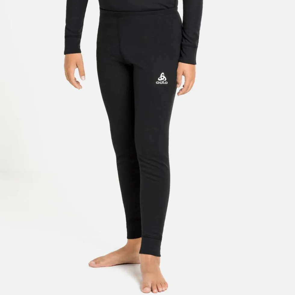intimo tecnico sci di fondo Odlo Active Warm Eco Kids BI Bottom Long Black