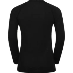 intimo tecnico sci di fondo Odlo Active Warm Eco Kids BI Top Crew Neck LS Black