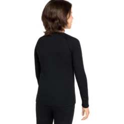 intimo tecnico sci di fondo Odlo Active Warm Eco Kids BI Top Crew Neck LS Black