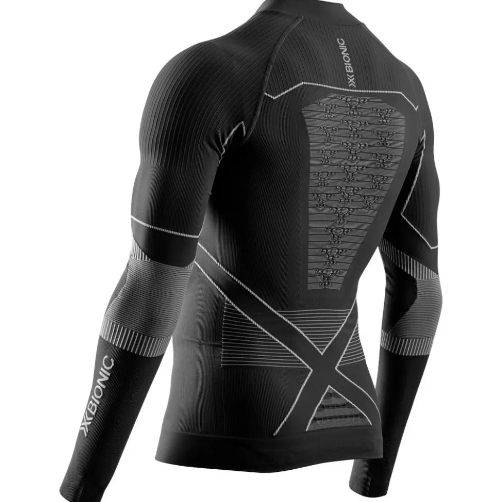Intimo Tecnico X Bionic Code Energy Accumulator Light Shirt Ls 1/2 Zip Black Light Grey