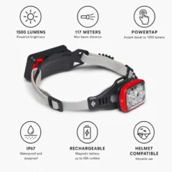 Lampade frontali Black Diamond Distance 1500 Headlamp Octane