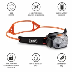 Lampade frontali Petzl Swift Rl Black Orange