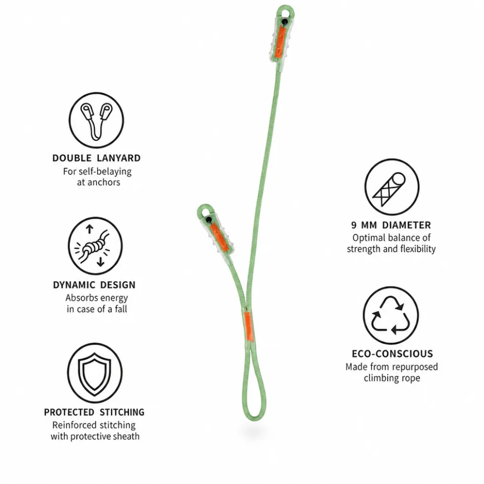 Longe arrampicata Beal Dynadoubleclip 40-75cm