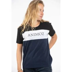 Maglietta Animoz Inyo Bleu Blanc Noir