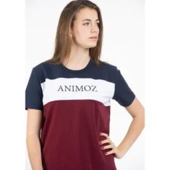Maglietta Animoz Uzio Bleu Blanc Bordeaux